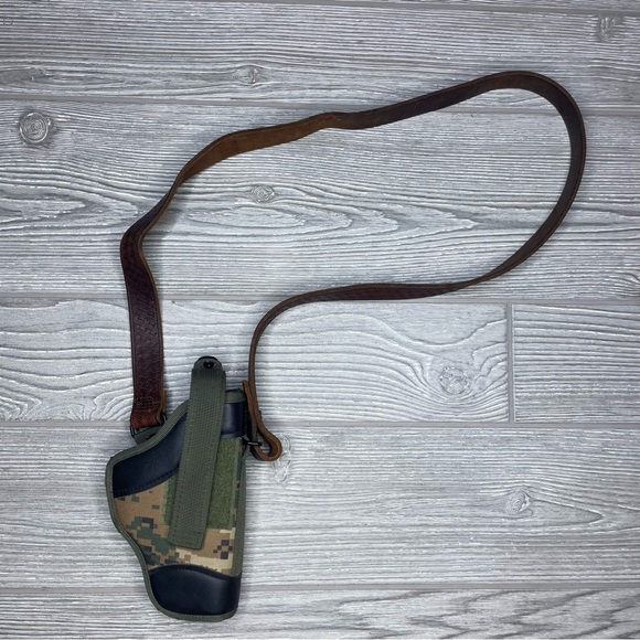 Leather shoulder holster accessories tactical gear - Picture 4 of 5